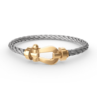 [Aethel]FORCE LARGE HORSESHOE NO DIAMOND BRACELET GOLD