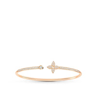 [Aethel]IDYLLE PINK GOLD OPEN BRACELET DIAMOND PAVED