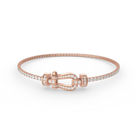 [Aethel]FORCE  HORSESHOE  DIAMOND TENNIS BRACELET
