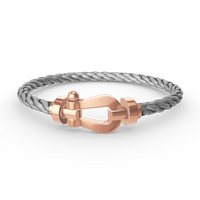 [Aethel]FORCE LARGE HORSESHOE NO DIAMOND BRACELET ROSE GOLD