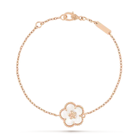 [Aethel]LUCKY WHITE MOP PLUM BLOSSOM  BRACELET