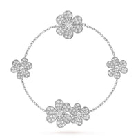 [Aethel]FRIVOLE SILVER 5 FLOWERS BRACELET