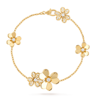 [Aethel]FRIVOLE GOLD 5 FLOWERS BRACELET