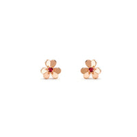 [Aethel]FRIVOLE  FLOWER PINK EARRINGS