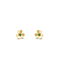 [Aethel]FRIVOLE  FLOWER MALACHITE EARRINGS