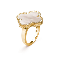[Aethel]CLOVER WHITE MOP RING