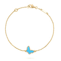 [Aethel]BUTTERFLY TURQUOISE BUTTERFLY BRACELET