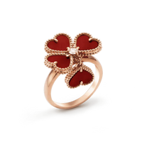 [Aethel]SWEET CLOVER CARNELIAN RING