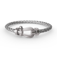 [Aethel]FORCE LARGE HORSESHOE NO DIAMOND BRACELET SILVER
